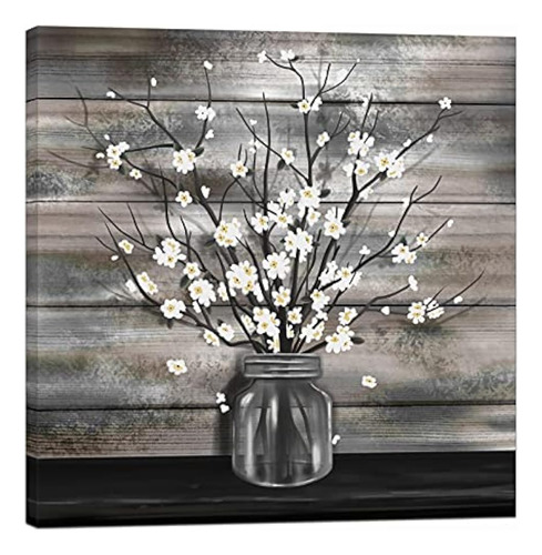 Nachic Wall Vintage Flower Wall Art Florero Pintura De Flore