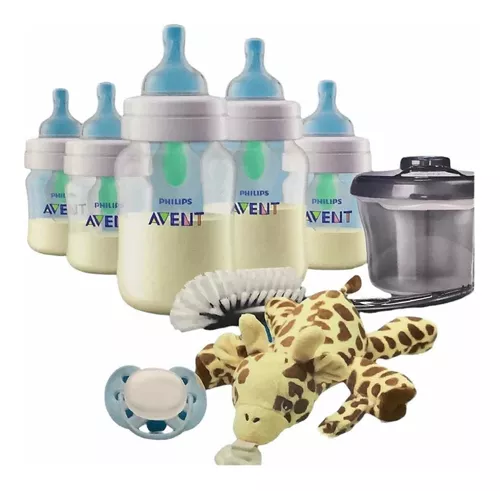 Set De 3 Biberones De 4 Oz Philips Avent Natural Flujo Lento Color  TRANSPARENTES