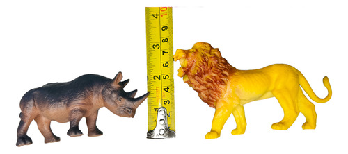 Set De Animales De La Selva X6 Juguete Niños Regalo Navidad