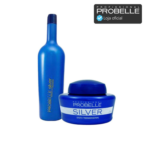 Shampoo 1 L + Máscara 250g Silver Matizador - Probelle