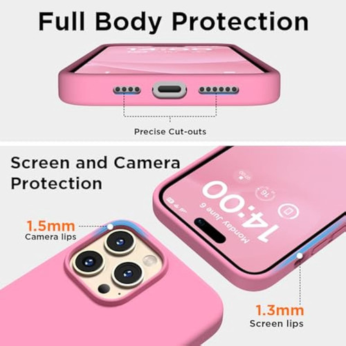 Capa Líquida Projetada Para iPhone 14 Pro Max