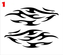 Comprar Set X 2 Calcomanías Tribal Tatoo Ploteo Tuning 58 X 20 Cm. 
