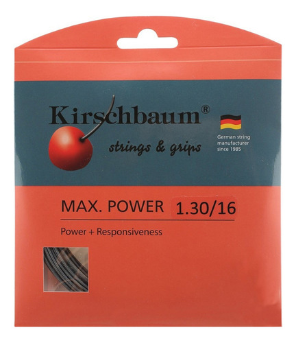 Corda Kirschbaum Max Power 16l 1.30mm Set Individual Prata