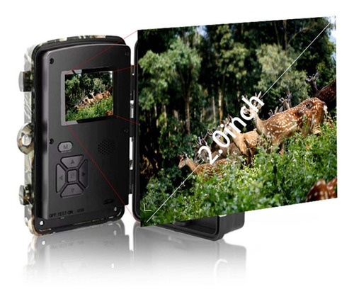 1920x1080 Trail Game Camera 49ft Para Monitoreo De Vida