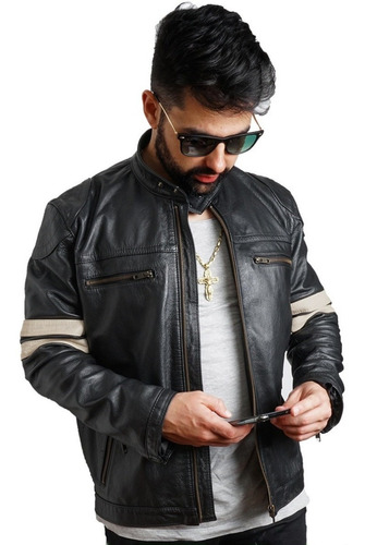 Imagem 1 de 5 de Jaqueta Masculina Ragran Casaco Casual Frio Couro Legítimo