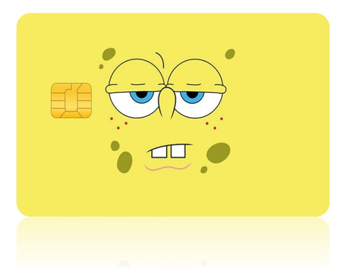 Sticker Bob Esponja Cover Tarjeta Débito Y Crédito, Bancaria