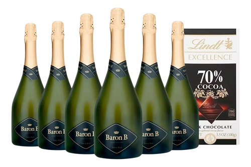 Champagne Baron B Extra Brut X6 Combo Premium