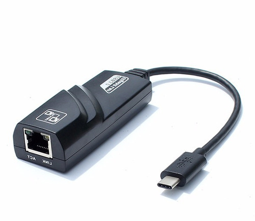 Adaptador Placa Rede Usb 3.1 Tipo-c Rj45 Lan Gigabit 1000 Mb