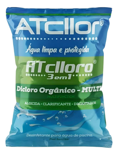 Atcllor Cloro 3 Em 1 Piscina Limpa E Protegida Multiação 1kg