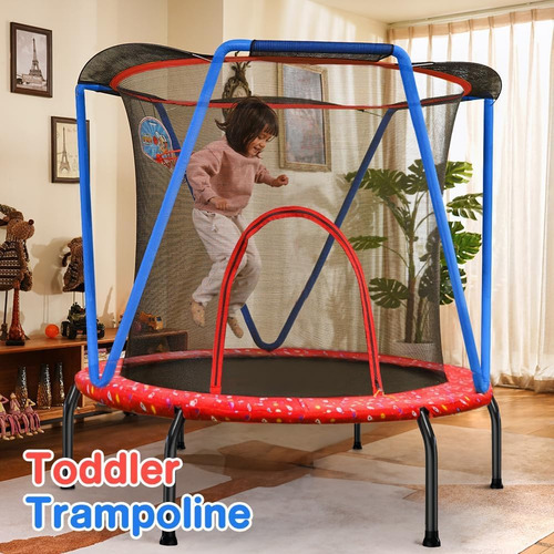 Trampolín Pequeño Sin Huecos Para Niños 2-5 Años, 54x66 Cm