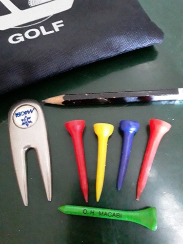 Imagen 5 de 10 de Kit X4 Necessaires P/golf (macabi) + Bolsa Zapatos Y Visera