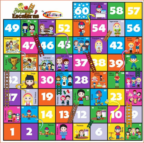 Serpientes Y Escaleras Gigante 3x3 Metros Los Detallitos