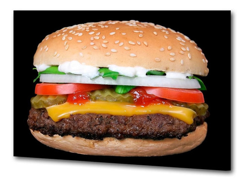 Cuadro 30x45cm Hamburguesa Fast Food Truck M3