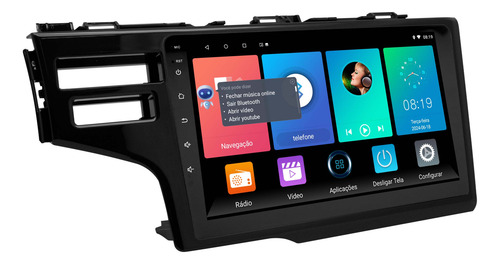 Multimidia Fit 15/21 Android 14 Auto 2gb Carplay Voz 9p 2cam