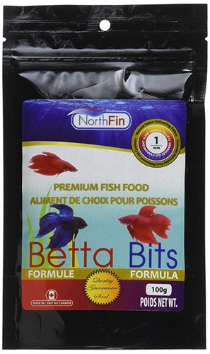 Northfin Betta Bits 1 Mm De Pellets De 100 Gramos Paquete