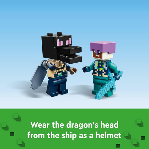 Lego Minecraft The Ender Dragon And End Ship Building Set, J