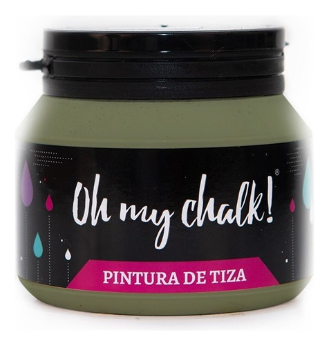 Pintura Oh My Chalk! 210cc Acrilica Para Tela Vidrio Madera Color Bambu