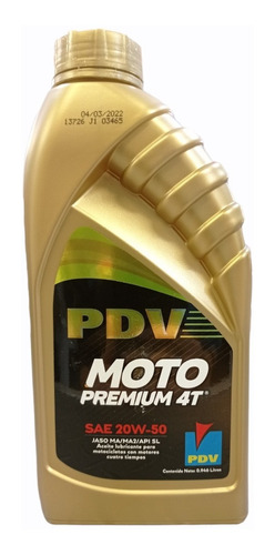 Pdv Moto Premium 4t 20w50 1l