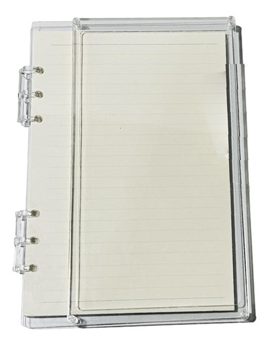 . Cuaderno De Hojas Sueltas, Carpeta Transparente, Claro