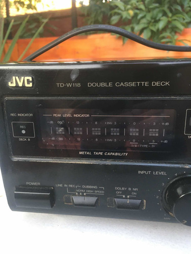 Deck Jvc Td-w118 Double Cassette System