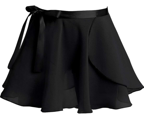 Falda Envolvente Para Ballet - Negro