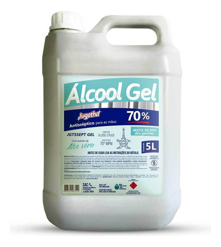 Álcool Gel 70% 5l