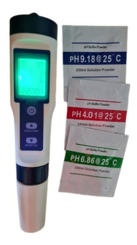 Imagen 2 de 5 de Ph Meter 5 En 1 Medidor Ph Ec Tds Temp Y Salinidad