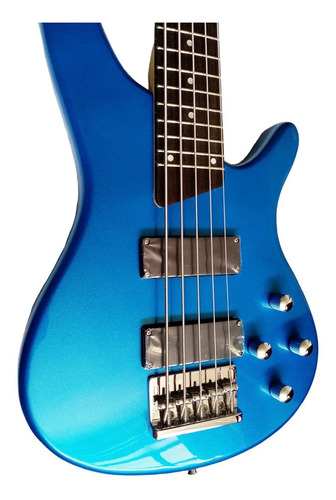Bajo Eléctrico Deviser L-b3-5 Azul C/funda Top Quality