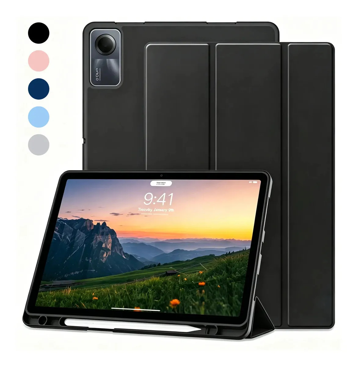 Capa Genérica Para Tablet Xiaomi Redmi Pad Se11 Com Película Preto