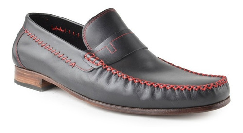 Imagen 2 de 3 de Mocasines Zapatos De Hombre De Cuero Vacuno Anton - Ferraro