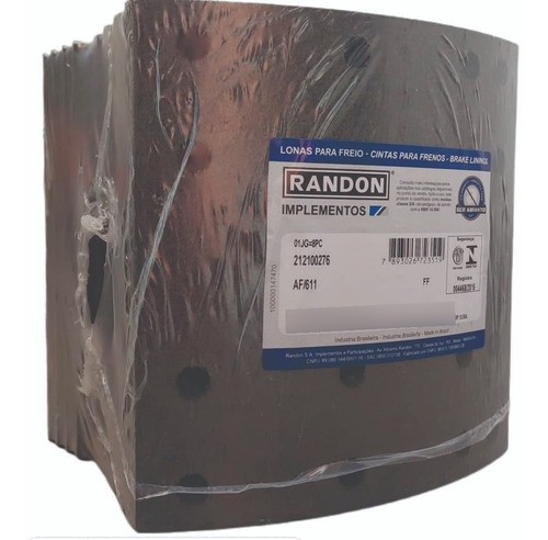 Cinta De Freno Randon Original Ca33x 1ra Med Por Eje 8trozos