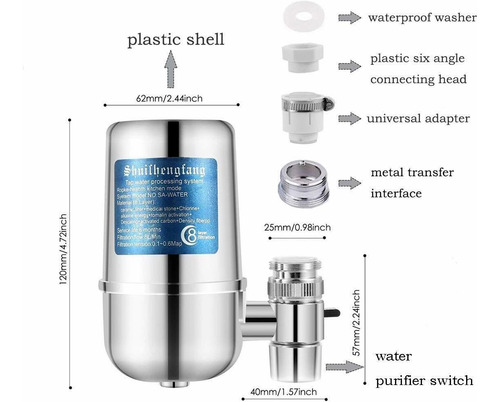 Imagen 7 de 7 de Filtro De Agua Del Grifo Purificador De Agua Potable