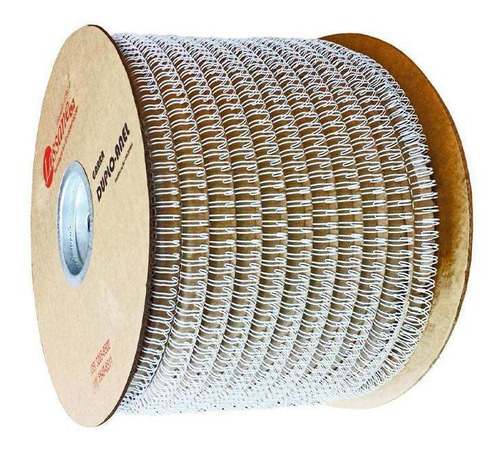 Bobina Garras Duplo Anel Wire-o 2x1 11/8 250 Folhas Branca