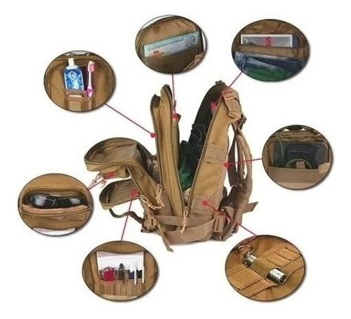 Mochila Tática Militar Impermeável Reforçada 30l