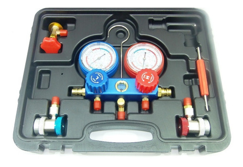 Manometro Aire Acondicionado R134a C/acop Rapidos+llave Ovul