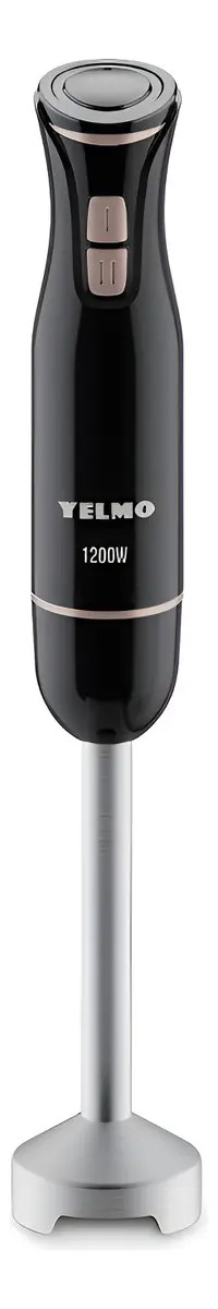 Licuadora De Mano Yelmo Lm-1550 Color Negro 1200W Acero Inoxidable Con Vaso