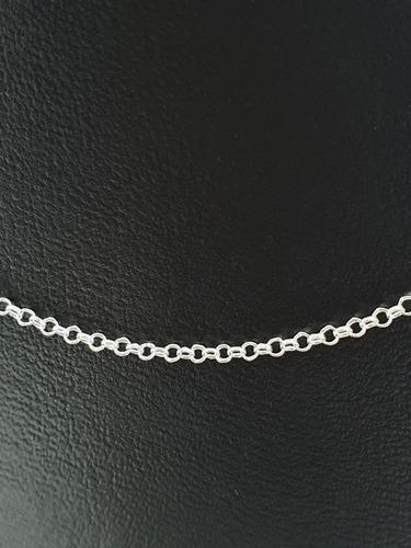 Imagen 4 de 5 de Cadena Argollas Plata Ley .925 55 Cm X 2 Mm