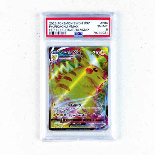 Psa 8 Pikachu Vmax Promo Crown Zenith Cartas Pokemon Tcg