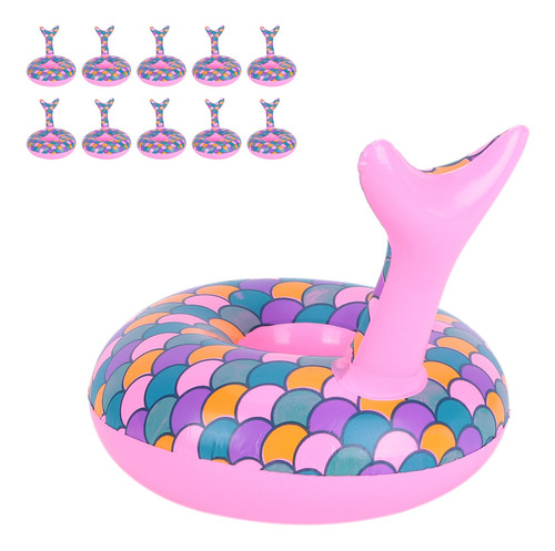 Drink Floats, 10 Unidades, Soportes Flotantes Inflables, Vas