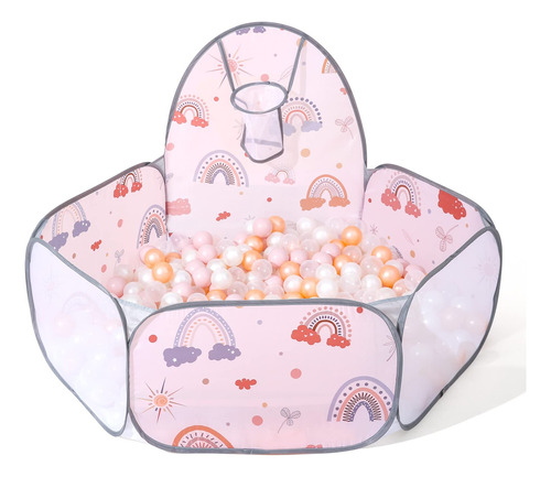 Trendplay Piscina De Bolas Rosa Para Bebes  Tienda De Campa