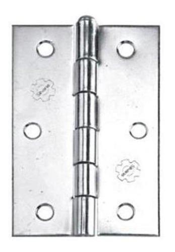 Imagem 2 de 2 de Dobradica 850x2.1/2 Zincado C/3 Unidades Silvana Assa Abloy