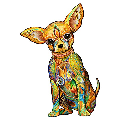 Woodbests Wooden Jigsaw Puzzles For Adults - Chihuahua Puzzl