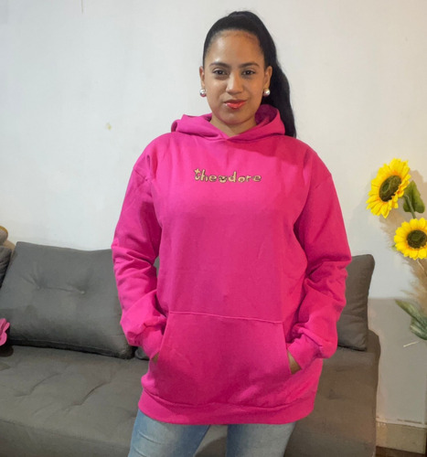 Maxi Buzos Friza Oversize Theodore Canguro Y Capucha