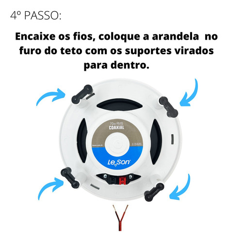 1 Kit Suporte De Fixação Presilha Trava Arandela Orion Leson