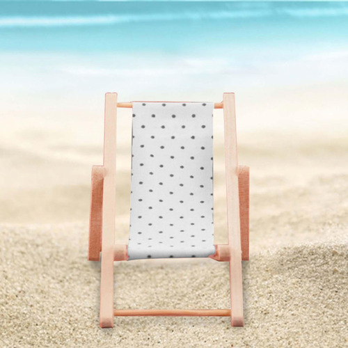 2 Casa De Muñecas En Miniatura Silla De Playa Muebles