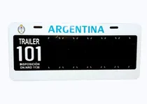 Comprar Patente 101 Para Trailer Modelo Anterior Chapa Vieja