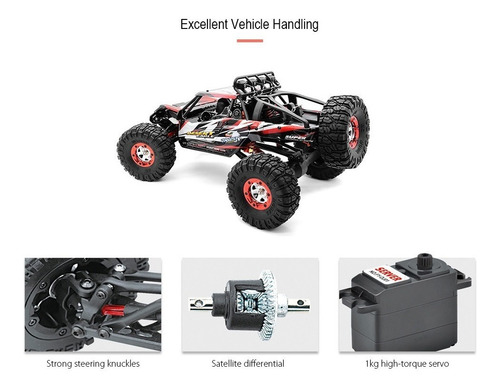 Auto Rc Buggy Rc Camioneta Rc 4x4 50km/h Fy-07 1/12 Feiyue