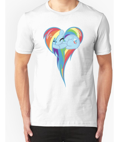 Franela  Corazón De Rainbow Dash Pony