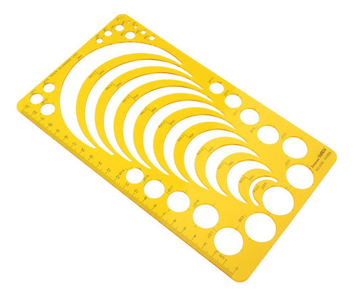 B Régua Com Círculos Para Desenho De De Plástico Material