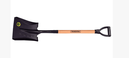Pala Ancha Cabo de Madera De Carga Palear 71cm Tramontina